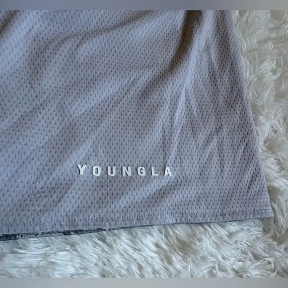 YoungLA Reversible Shorts Men’s XL x 6.5” Tree Camo Mesh Active Gym Athletic - Picture 12 of 14